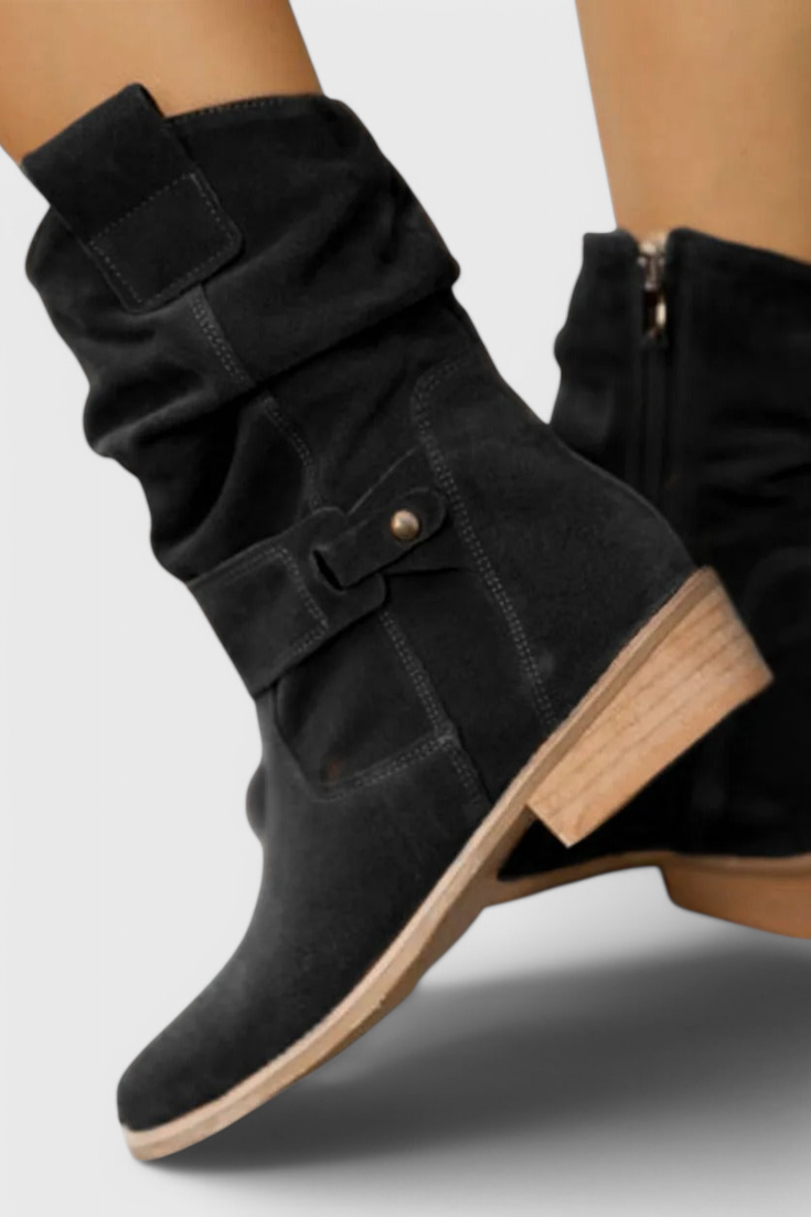 Aria™ | Elegant Suede Ankle Boots
