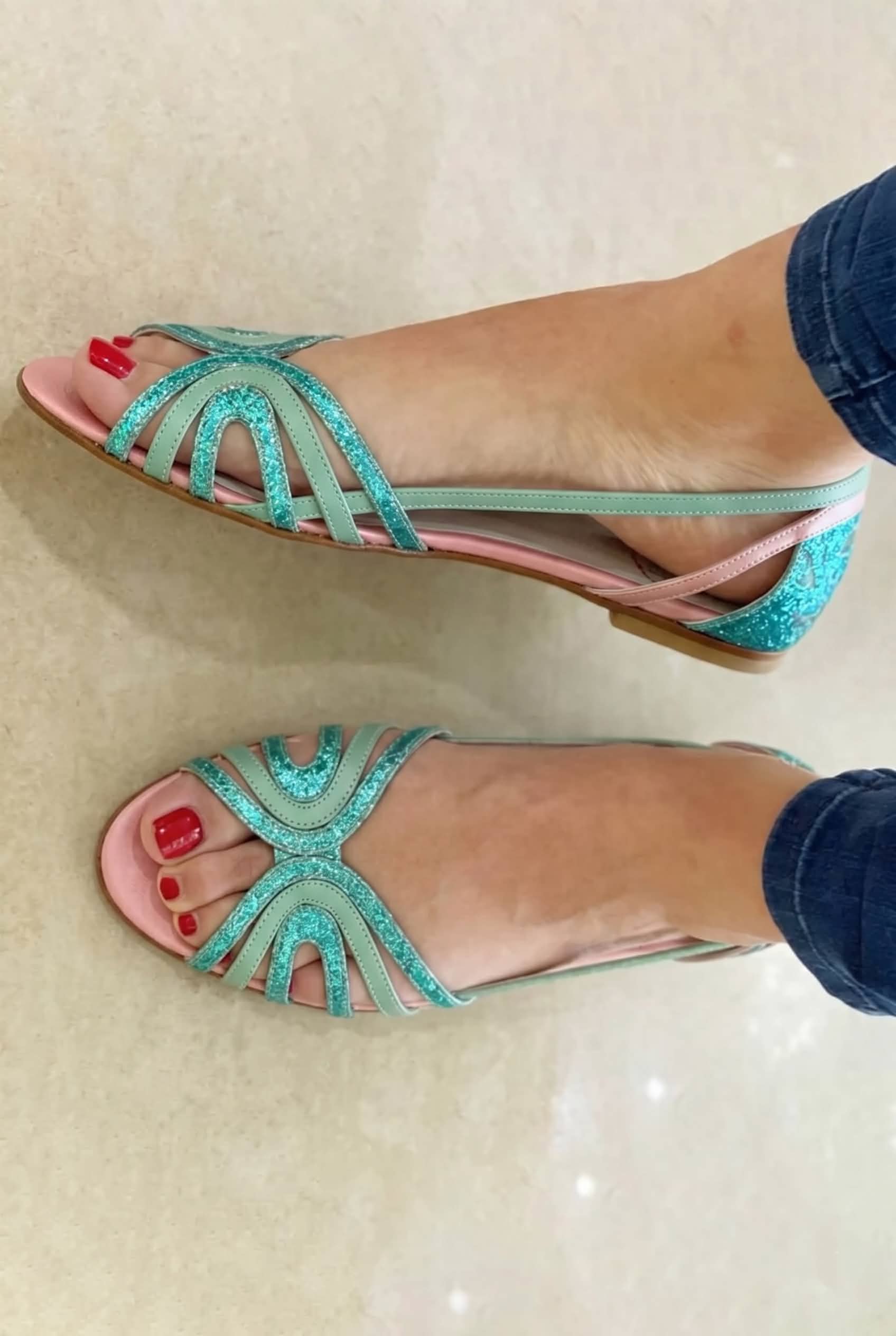 Eleonora | Golden Summer Light Sandals