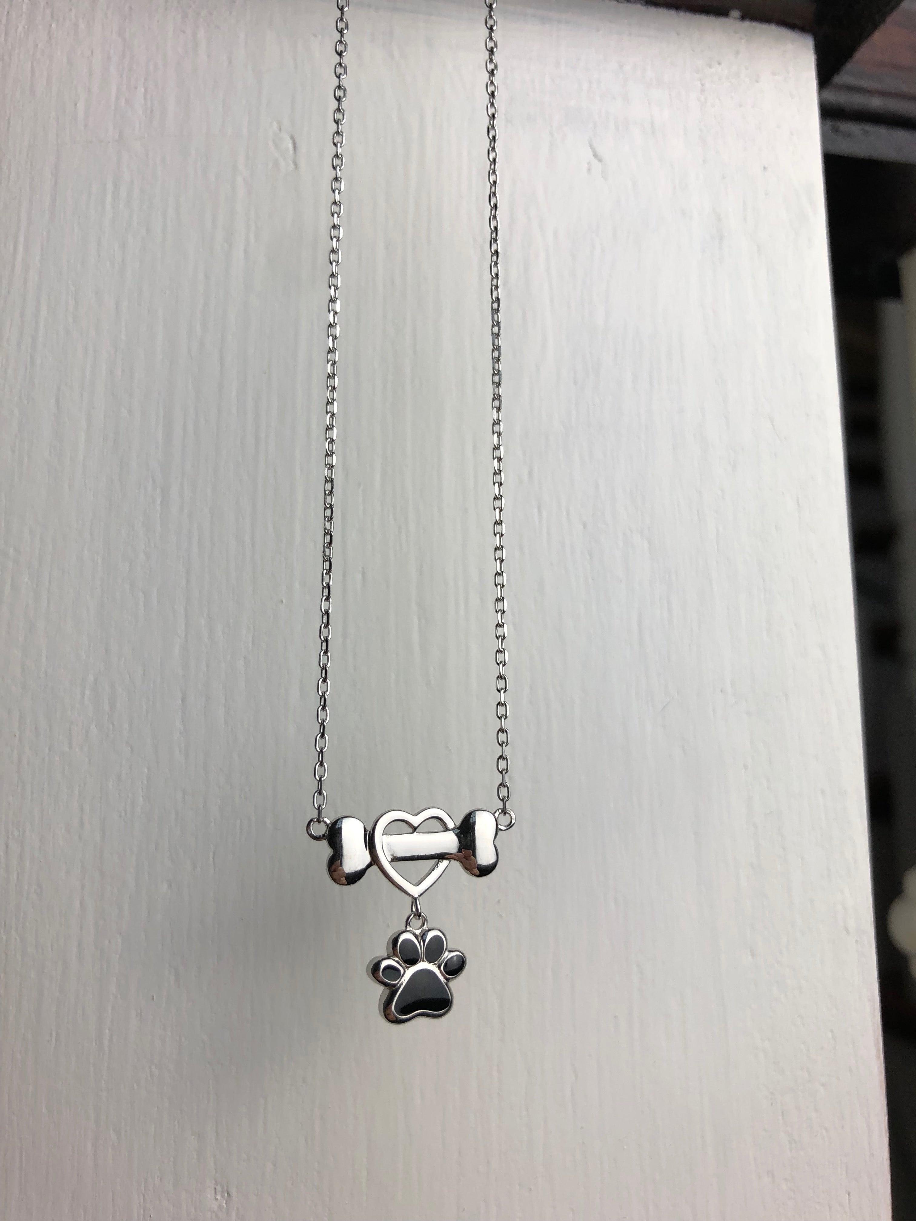 Dainty Dog Paw Necklace