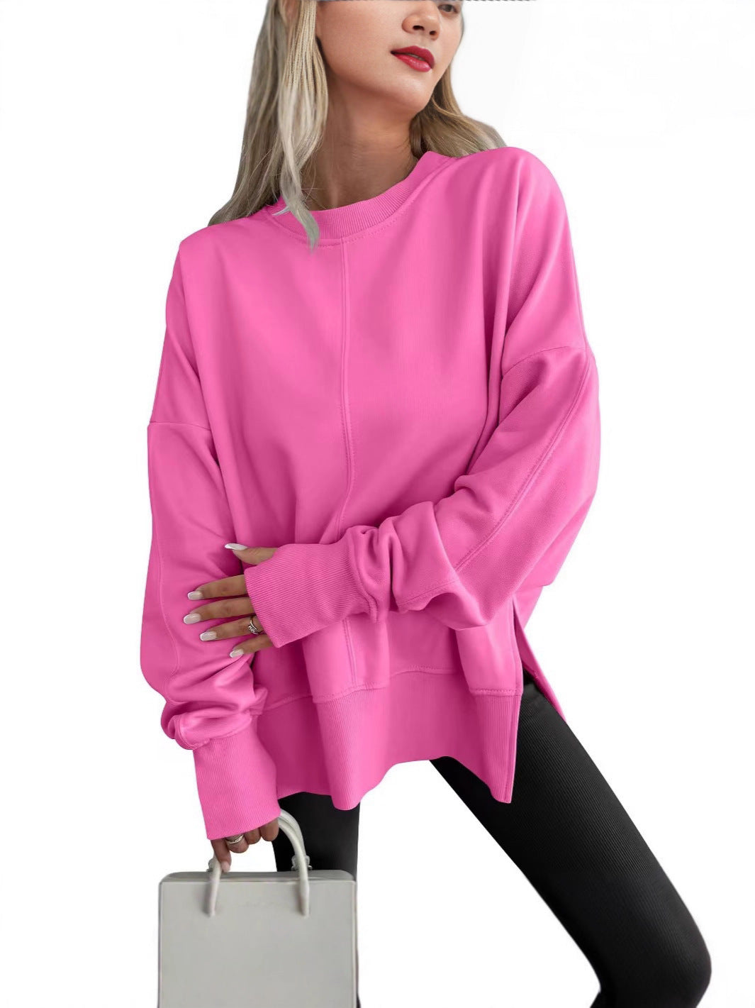 Comfortable Oversized Drop-Shoulder Sweatshirt