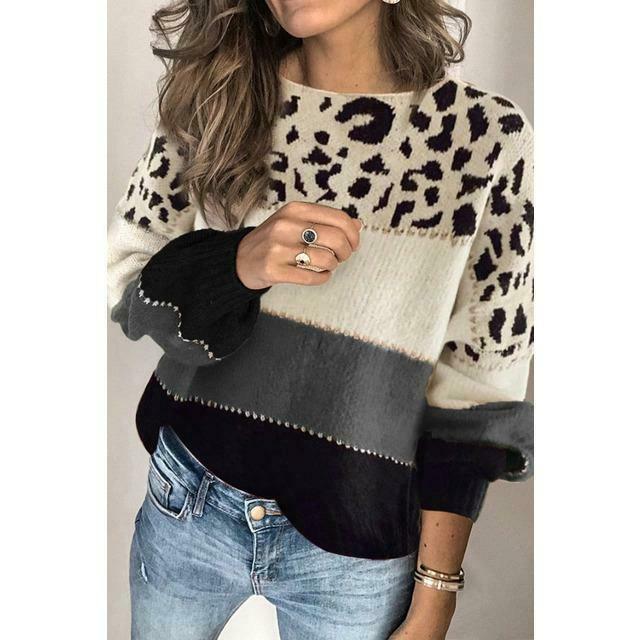 Halima™ | Leopard Print Sweater Comfort and Elegance