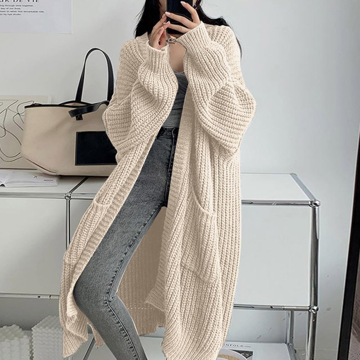 Marlene™ | Elegant Over-the-Knee Cardigan