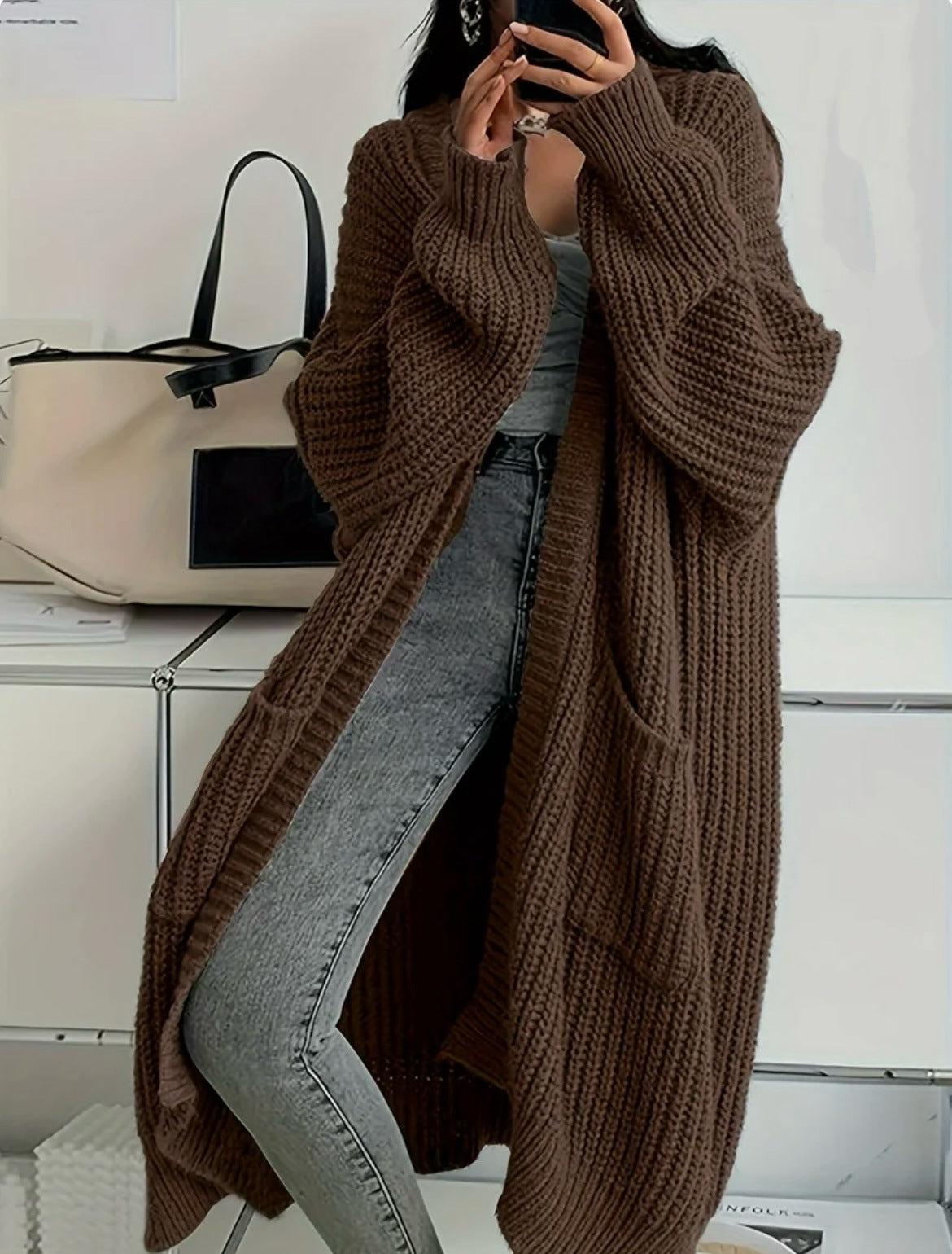 Marlene™ | Elegant Over-the-Knee Cardigan