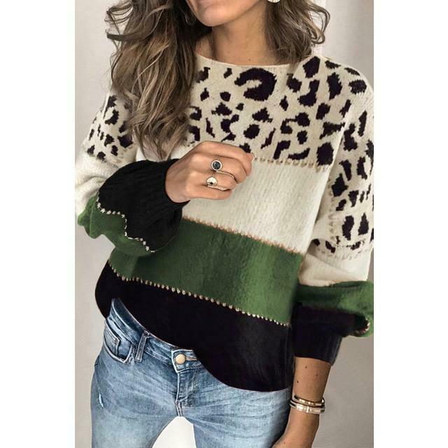 Halima™ | Leopard Print Sweater Comfort and Elegance