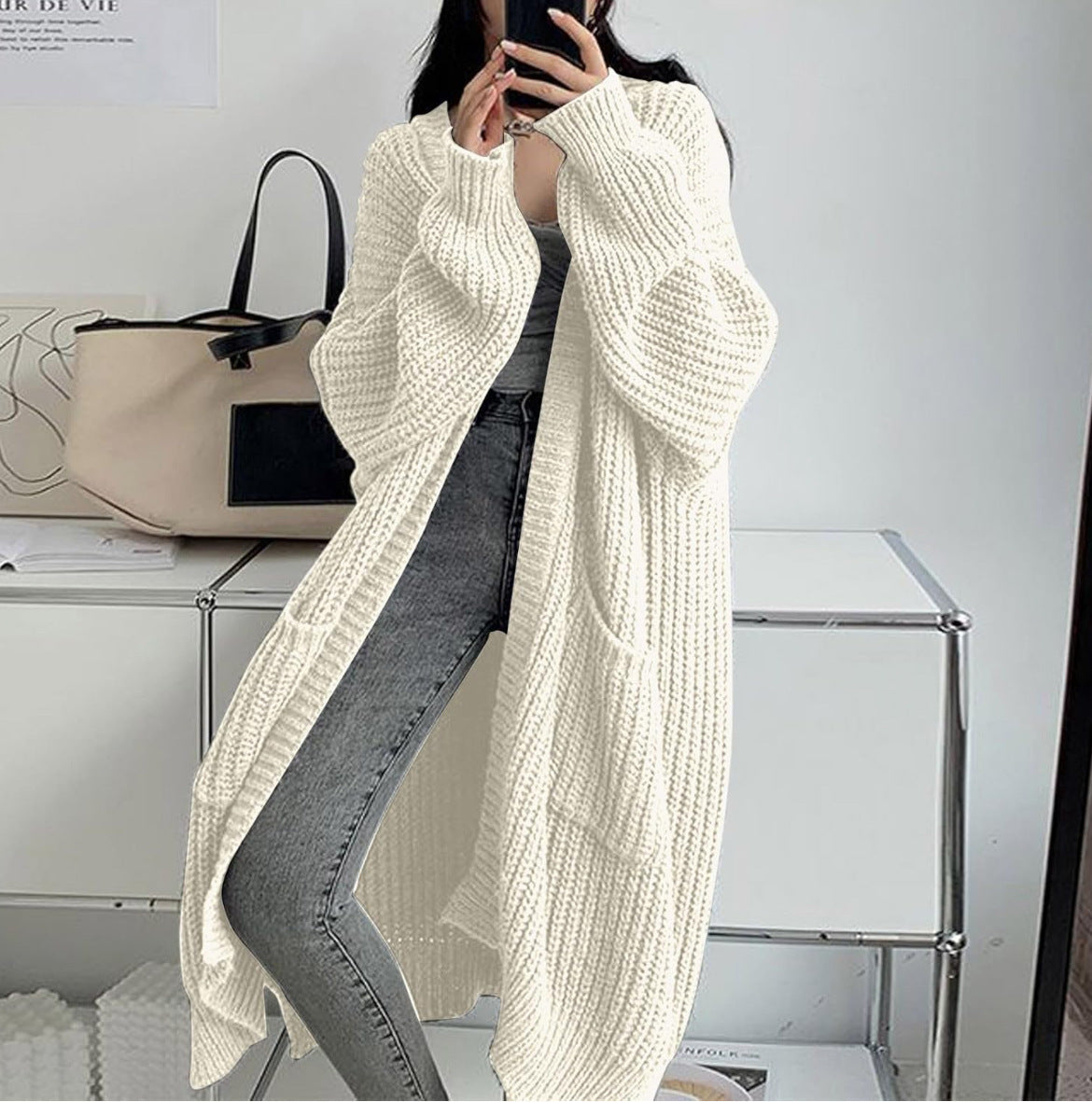 Marlene™ | Elegant Over-the-Knee Cardigan