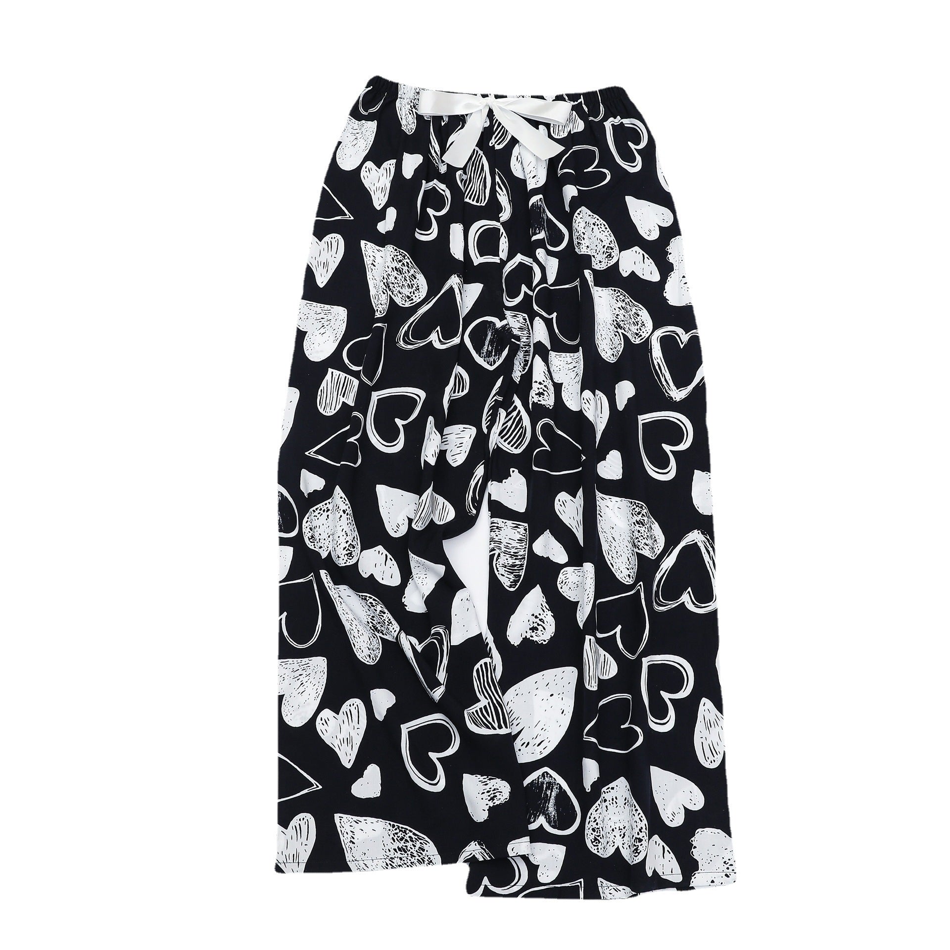 Bandana Paisley Print Wide-Leg Drawstring Pants