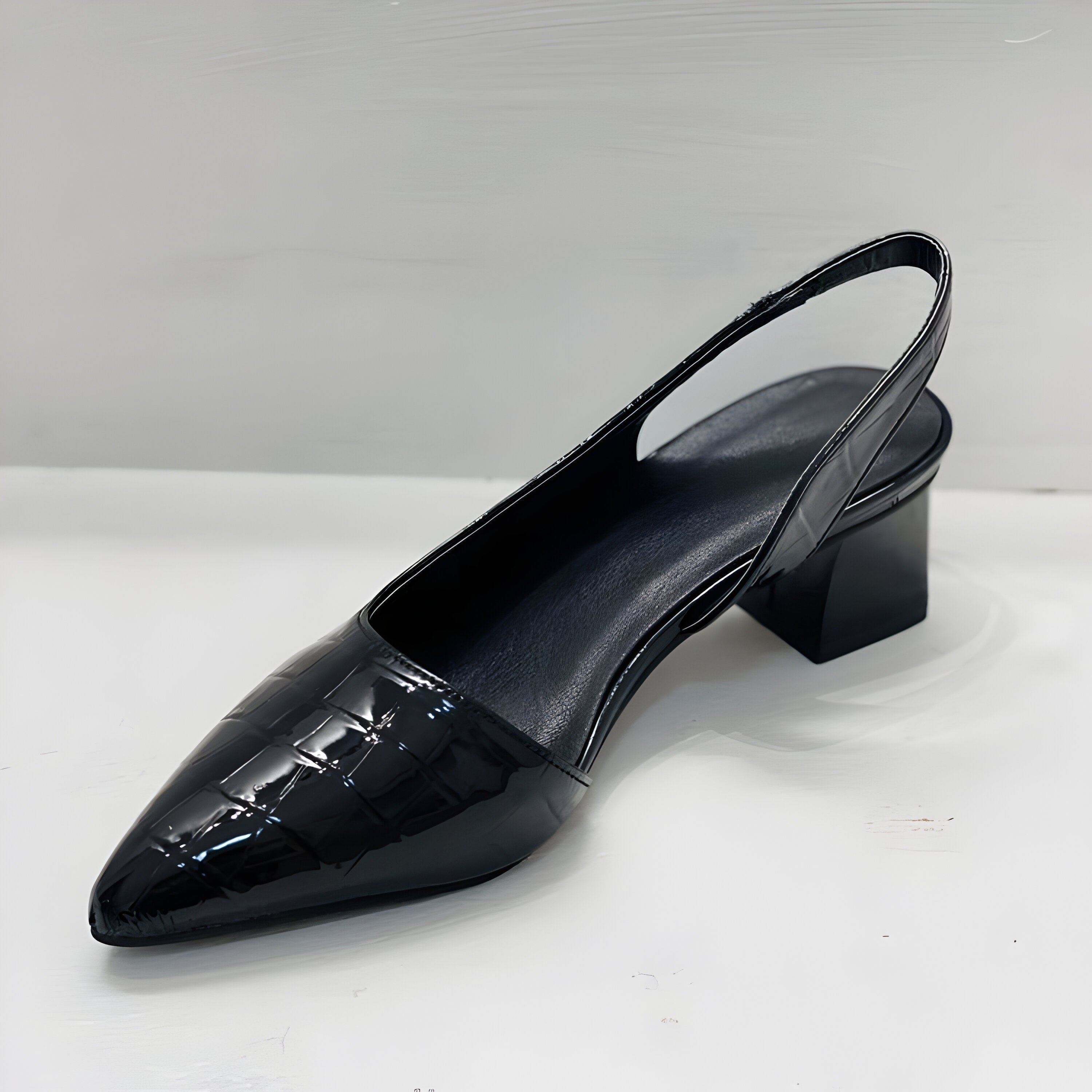 PointEase™ | Women's Croc Pointed Toe Slingback Heels