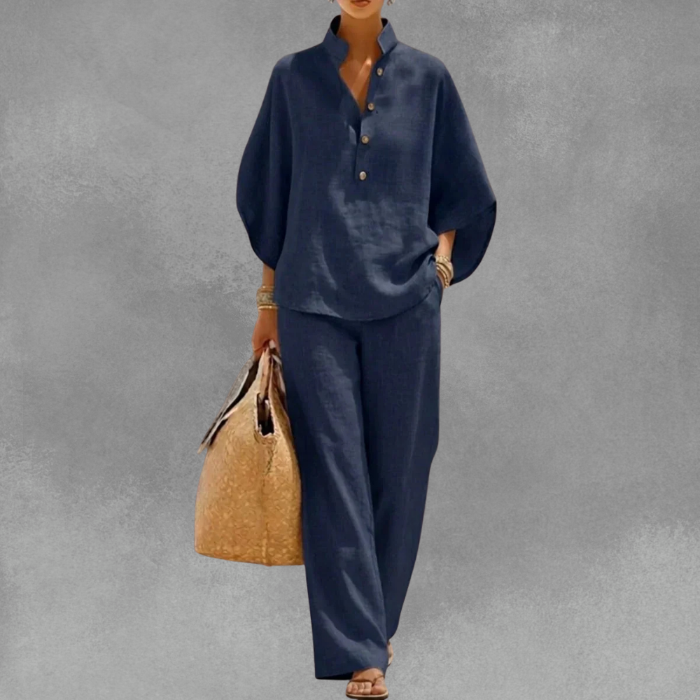 Claudia | Elegant Wide Sleeve Two-Piece Set