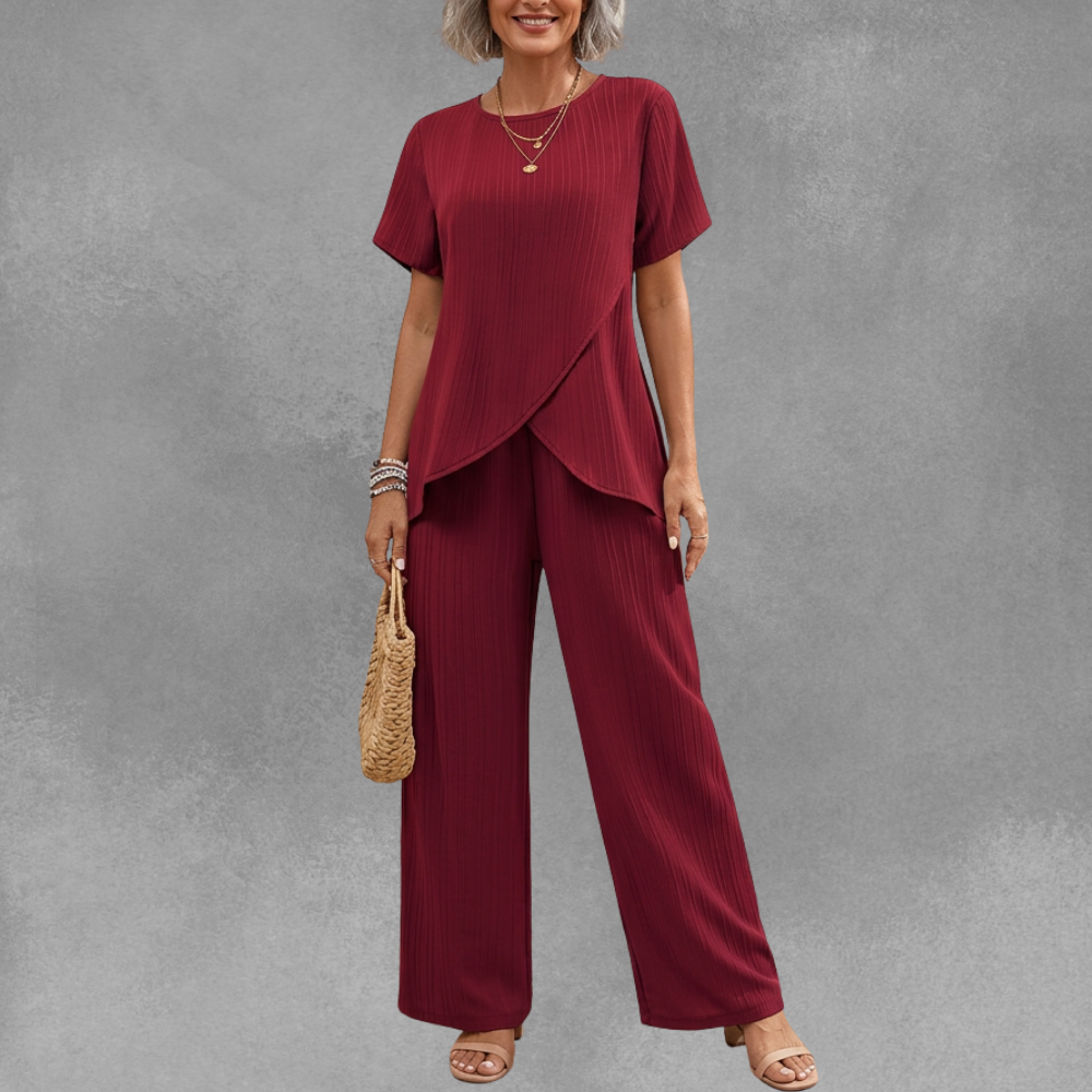 Greta | Elegant Asymmetric Two-Piece Set