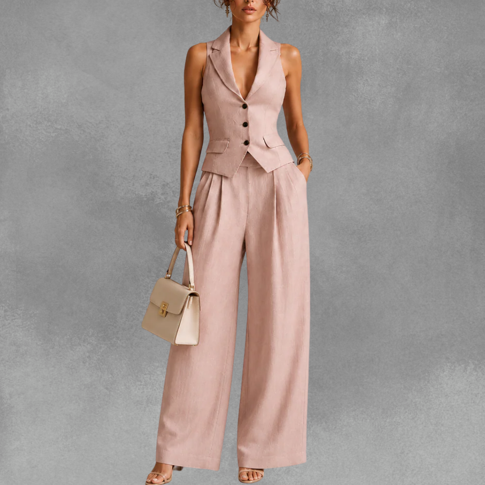 Daniela | Elegant Waistcoat Two-Piece Set