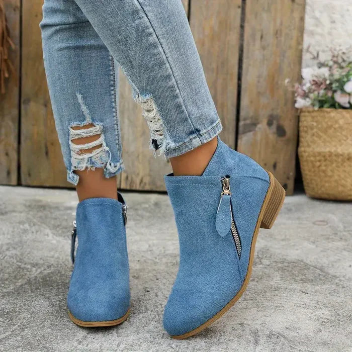 Elise™ | Elegant Comfort Ankle Boots in Diamond