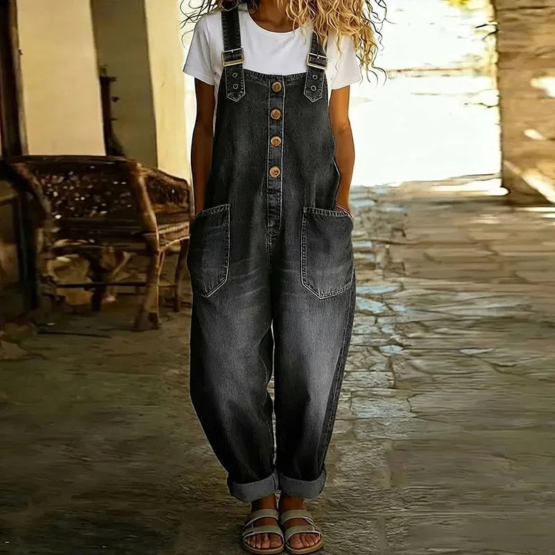 Mae™ | Vintage Denim-Look Overall