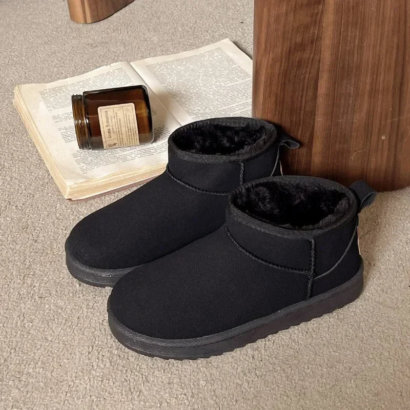 Saskia™ | Plush-Lined Slip-On Ankle Boots