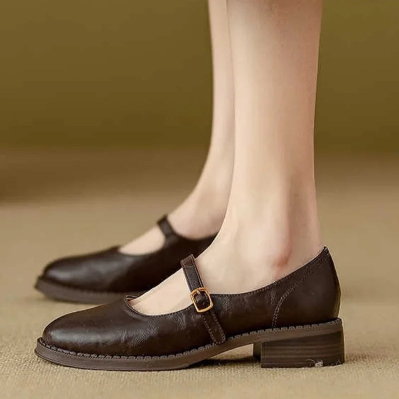 Jeanne - Vintage T-Strap Shoes