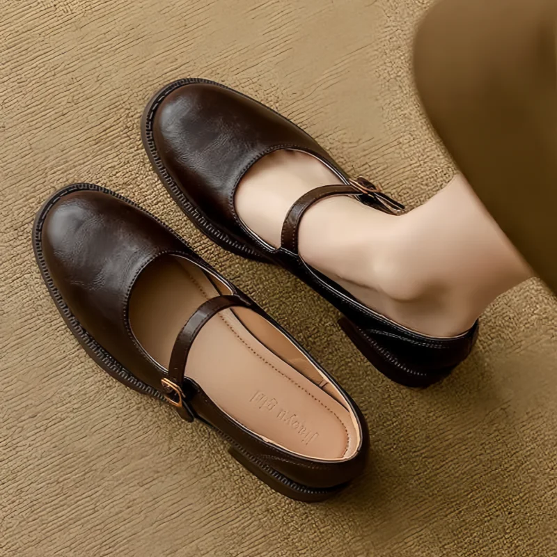 Jeanne - Vintage T-Strap Shoes