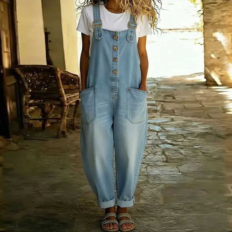 Mae™ | Vintage Denim-Look Overall