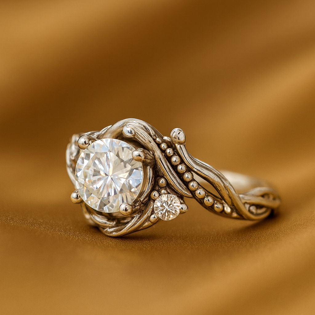Elegant Branch Zirconia Ring