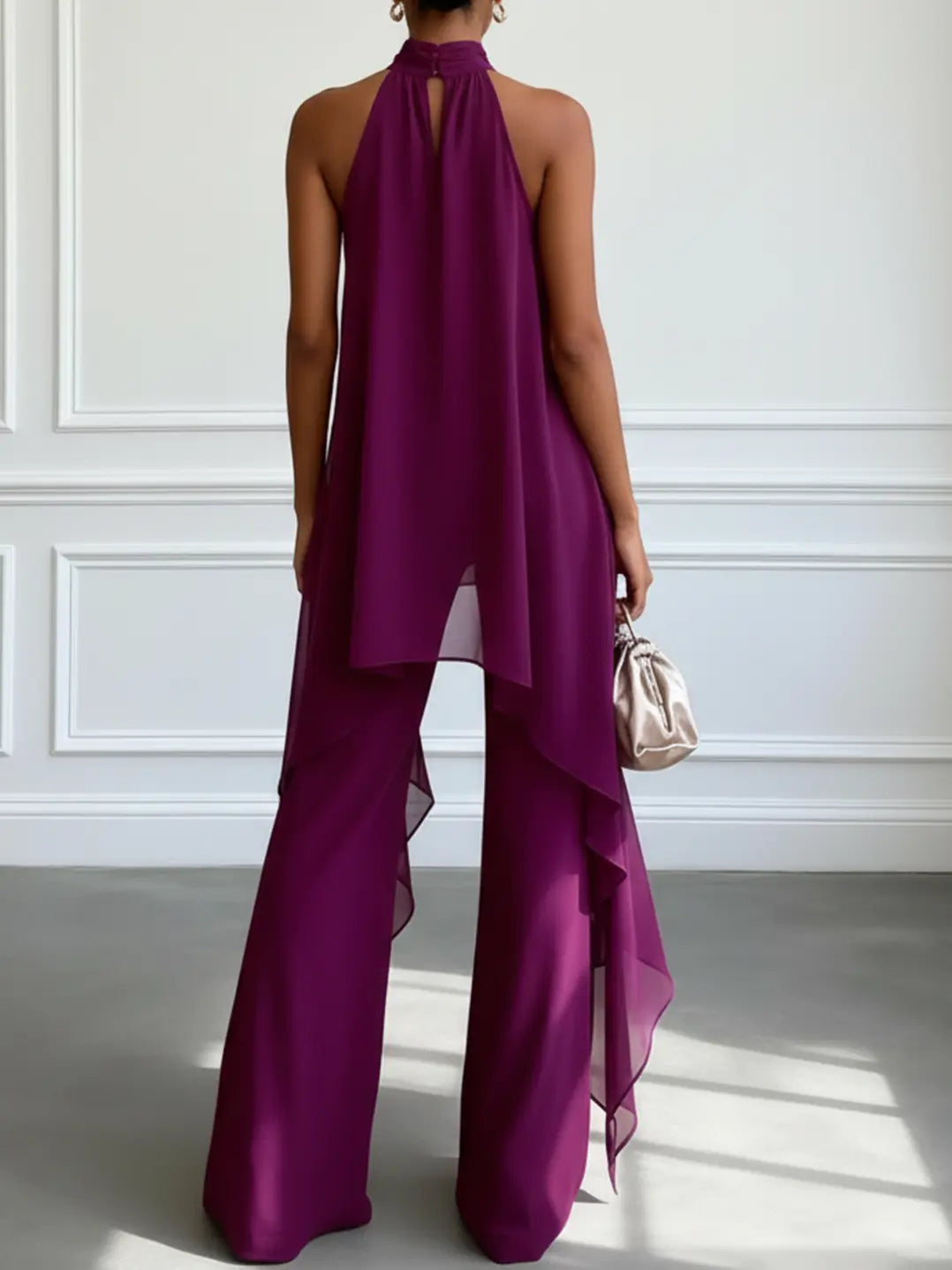 Giorgia | Elegant Halter Neck Two-Piece Set