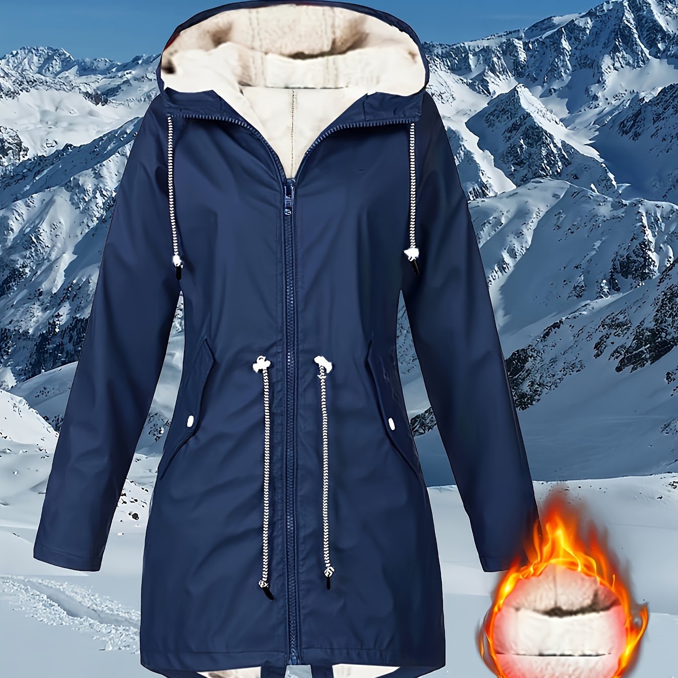 Teresa™ | Warm Fleece-Lined Waterproof Hooded Parka Coat