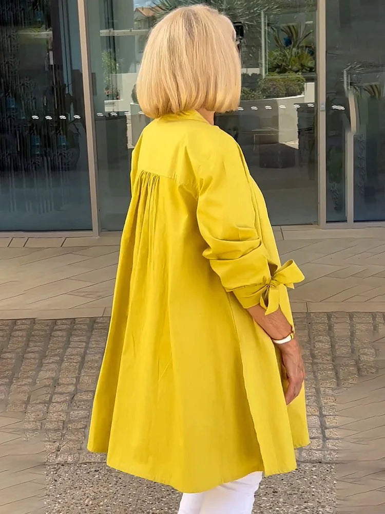 Tina™ | Flared Cotton Shirt Jacket