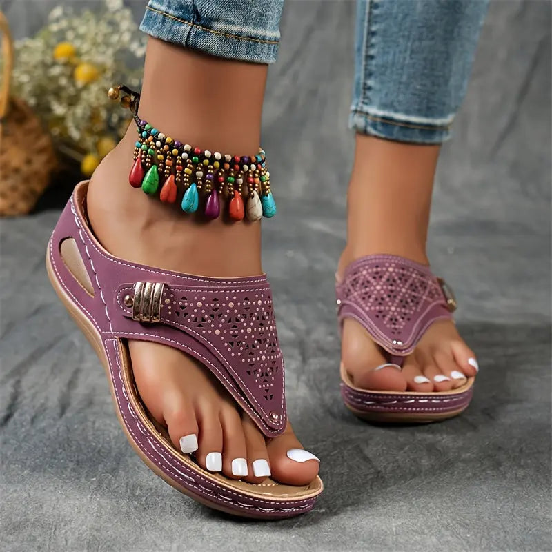 Élodie – Wedge Toe Sandals for Women