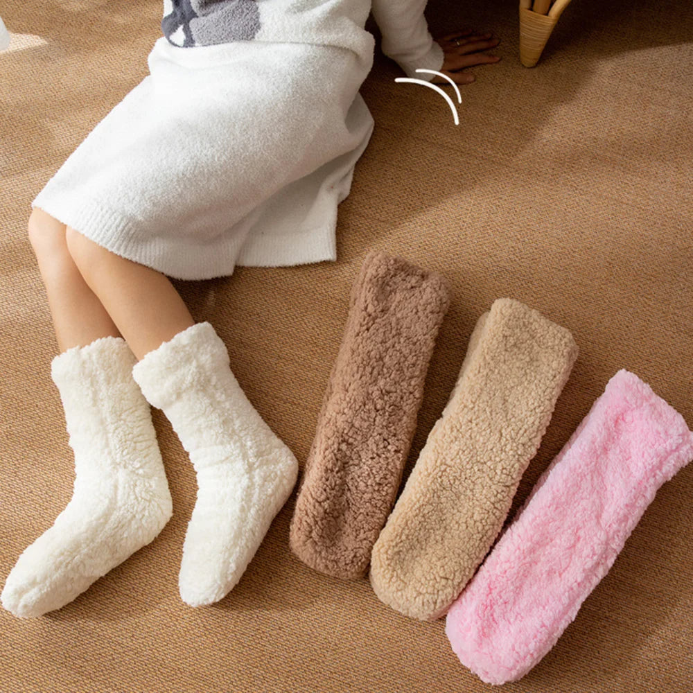 delphina™ |  Sherpa fuzzy cozy crew socks