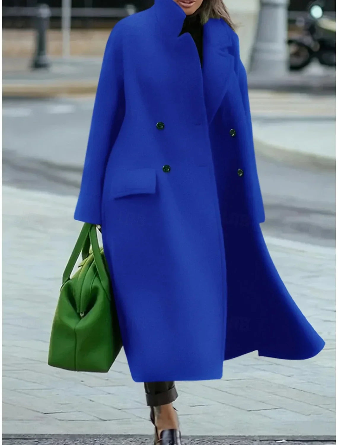Dami™ | Long Wool Coat + Free Cashmere Scarf