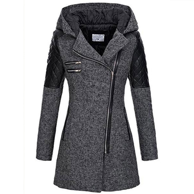 Rosemary™ | Asymmetrical Zipper Coat