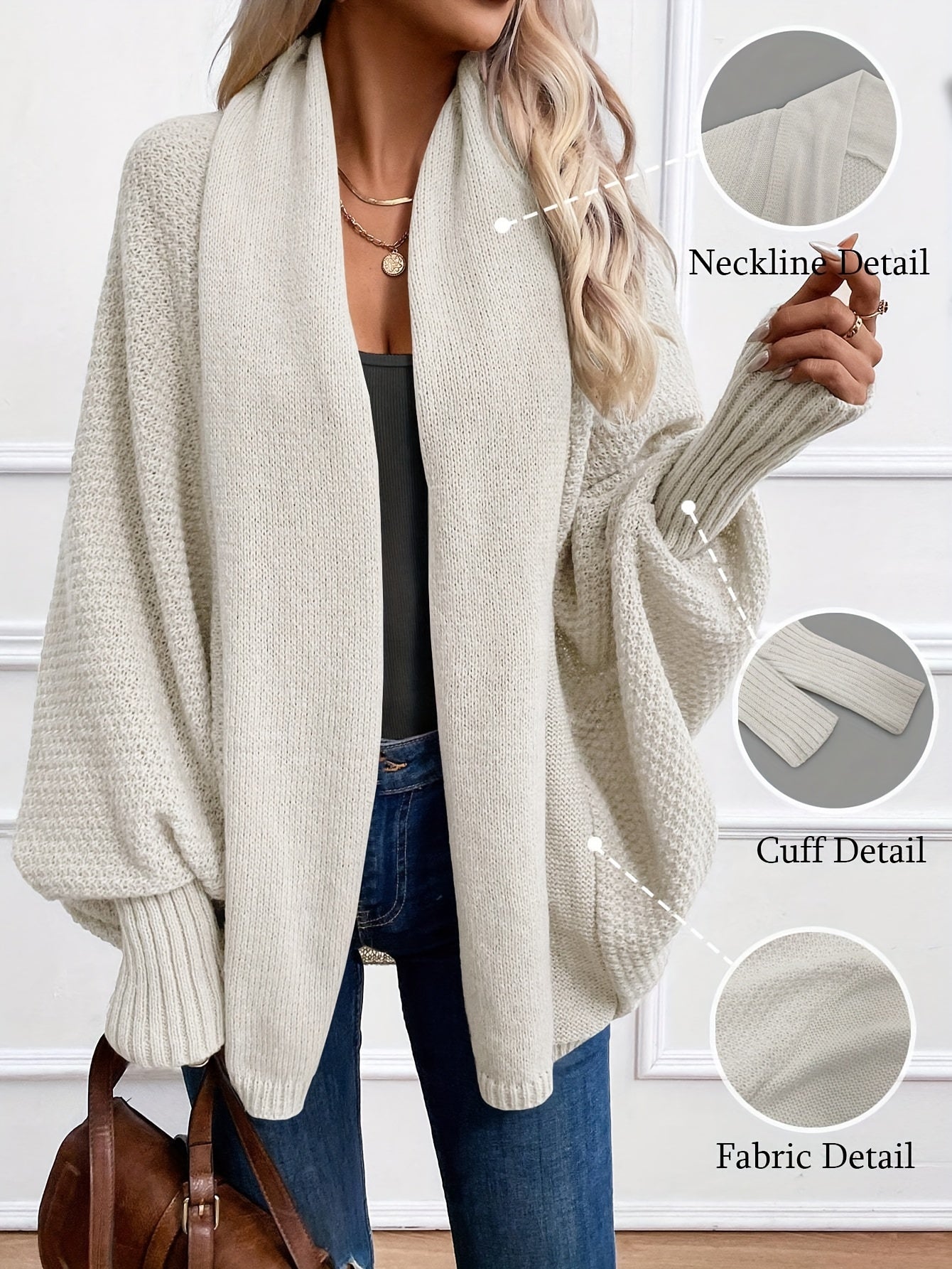 Anisa™ | Elegant Lantern Sleeve Cardigan