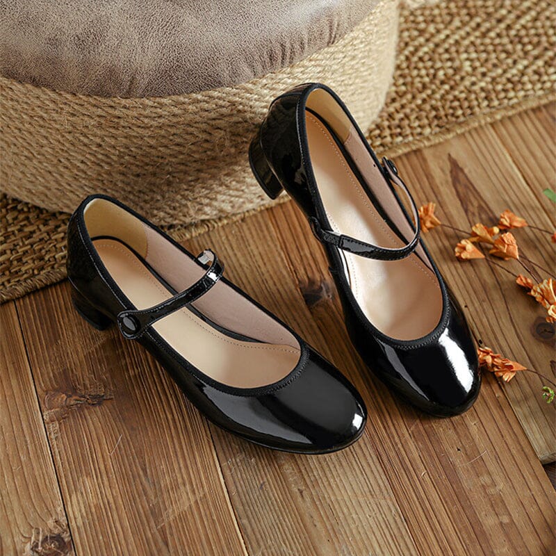 Livy™ | Elegant Leather Mary Janes