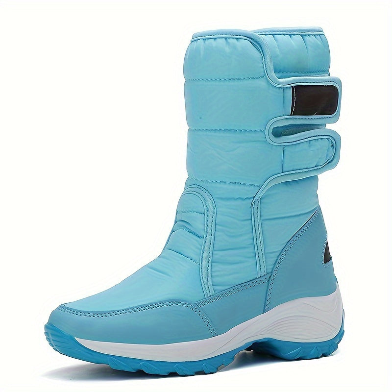 Cassandra™ | Quilted hook-and-loop mid-calf snow boots
