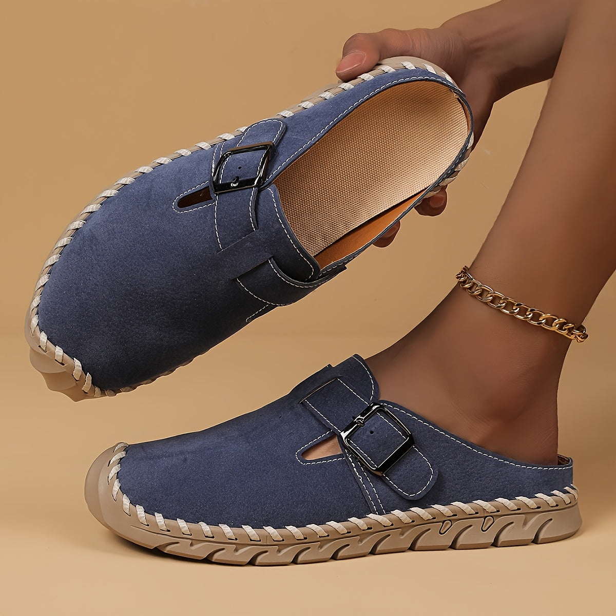 Marly – Comfort Mule with Buckle