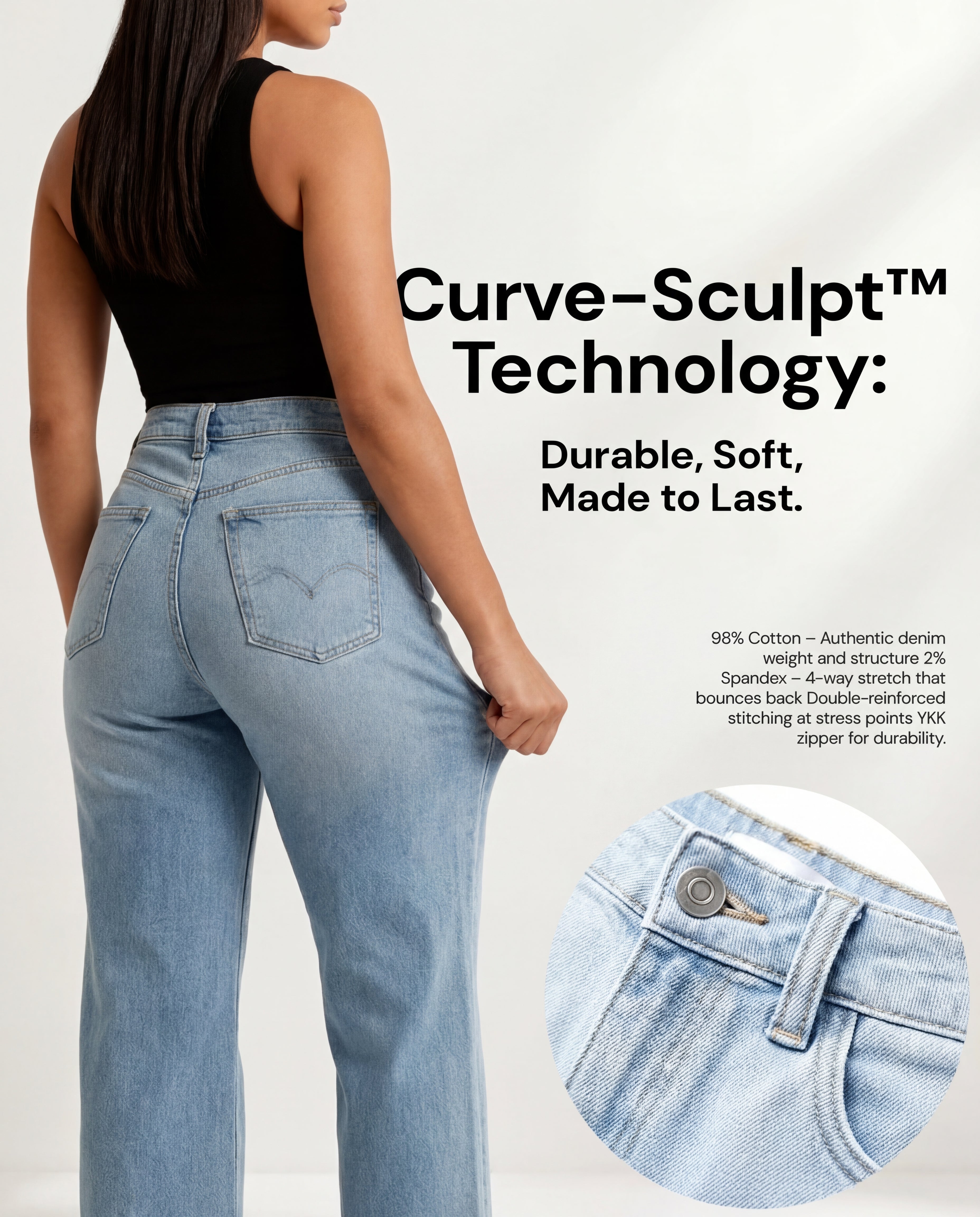 CurveLift™ | BBL Wide Leg Jeans