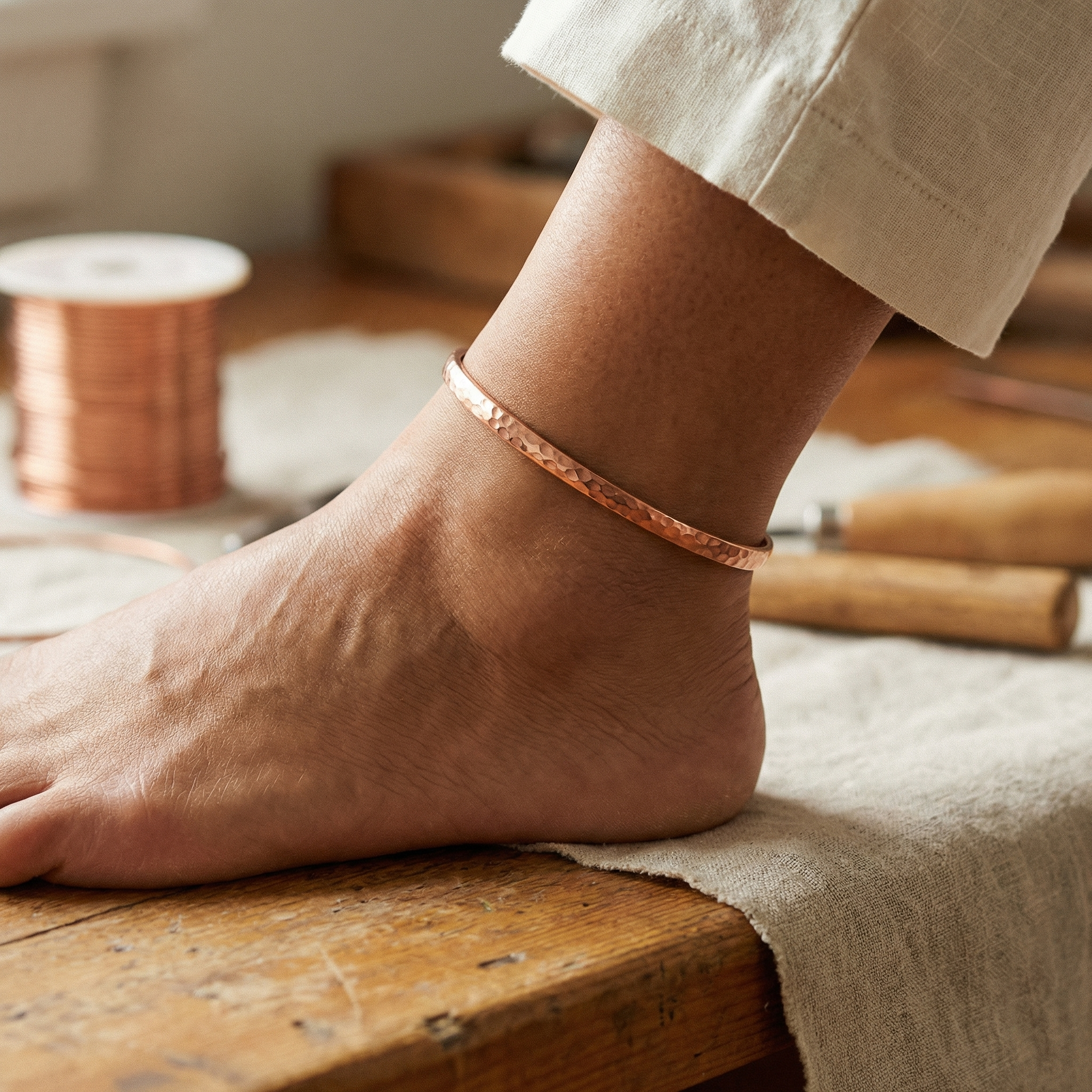 Shore Copper Anklet