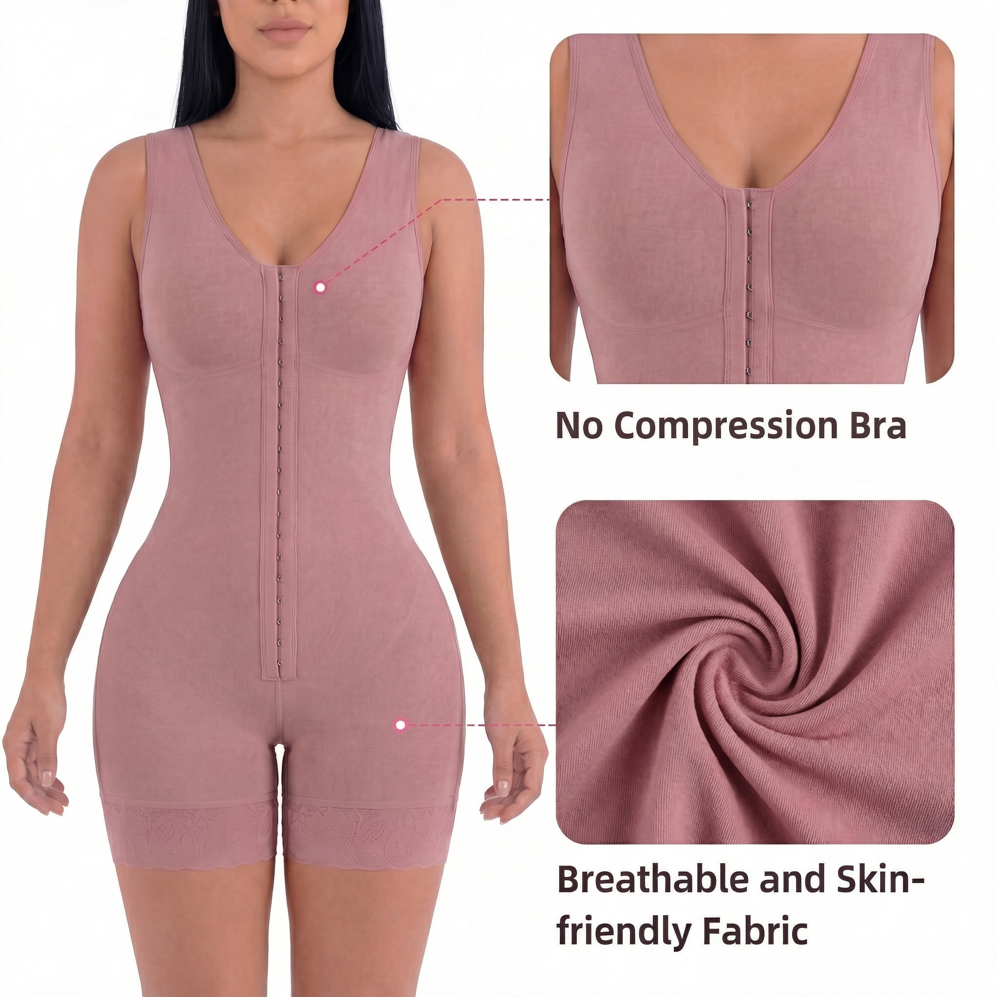 ShapeBody™ | Colombian Faja Full Body Shaper with Zipper