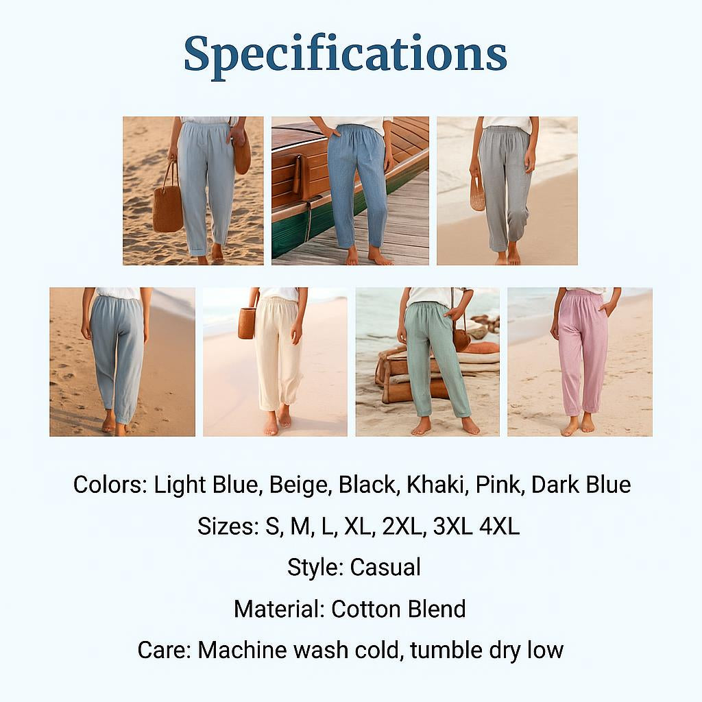 CoastalFlow™ | Striped Casual Trousers