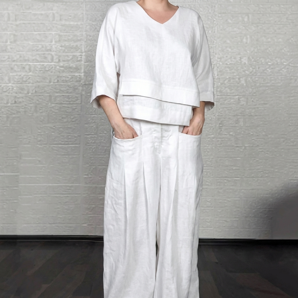 LinenFlow™ | Women's 2-Piece Linen Co-ord Set