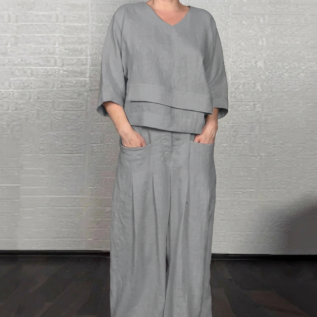 LinenFlow™ | Women's 2-Piece Linen Co-ord Set
