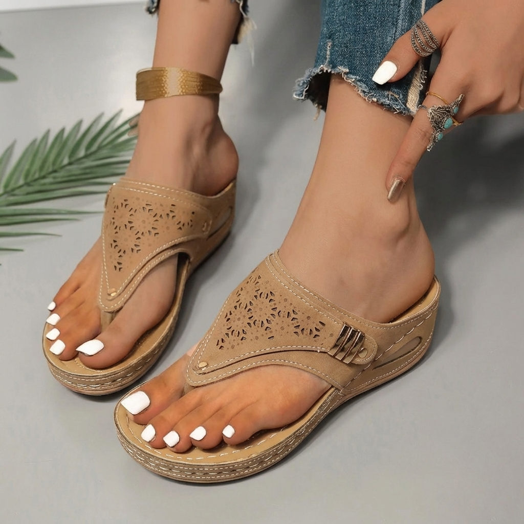 Archella™ | Women's Orthopedic Wedge Flip Sandals