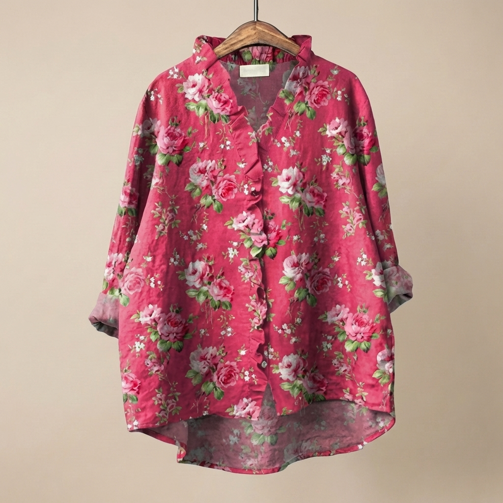 FloraRuffle™ | Women's Artistic Blouse