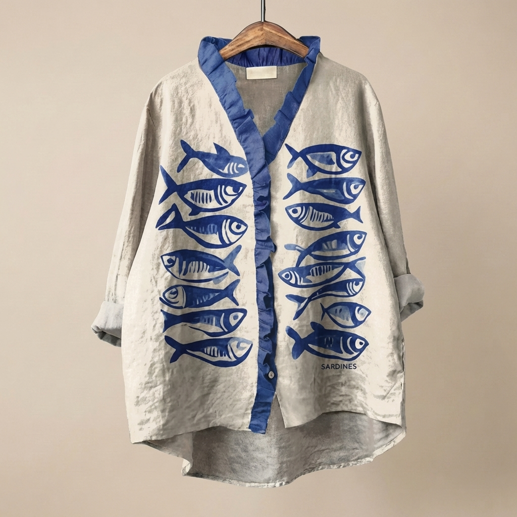 FloraRuffle™ | Women's Artistic Blouse