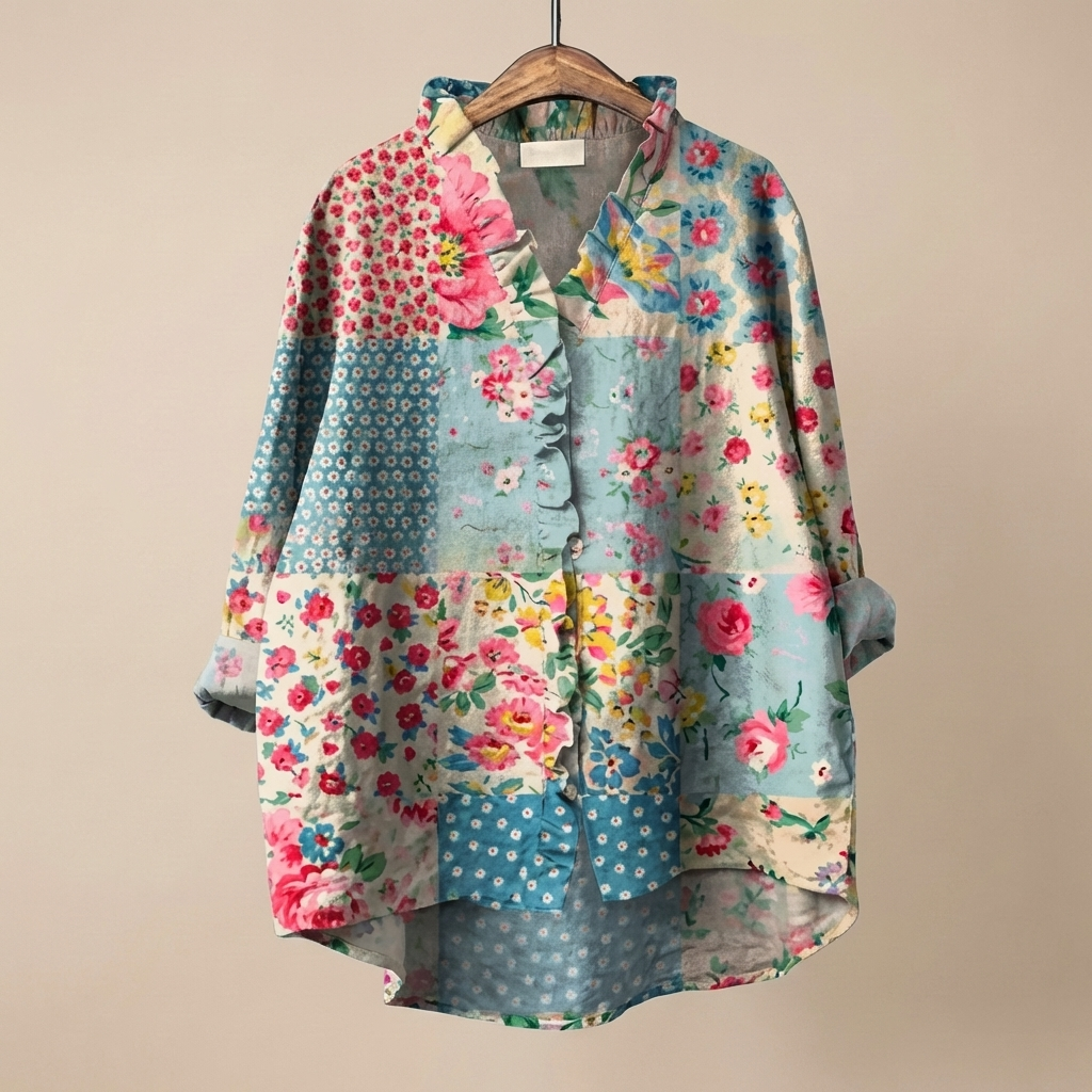 FloraRuffle™ | Women's Artistic Blouse