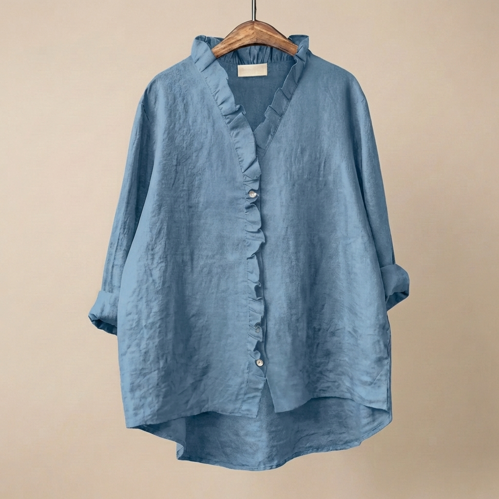FloraRuffle™ | Women's Artistic Blouse