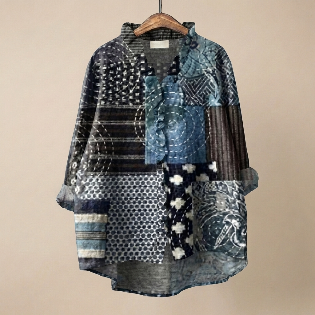 FloraRuffle™ | Women's Artistic Blouse