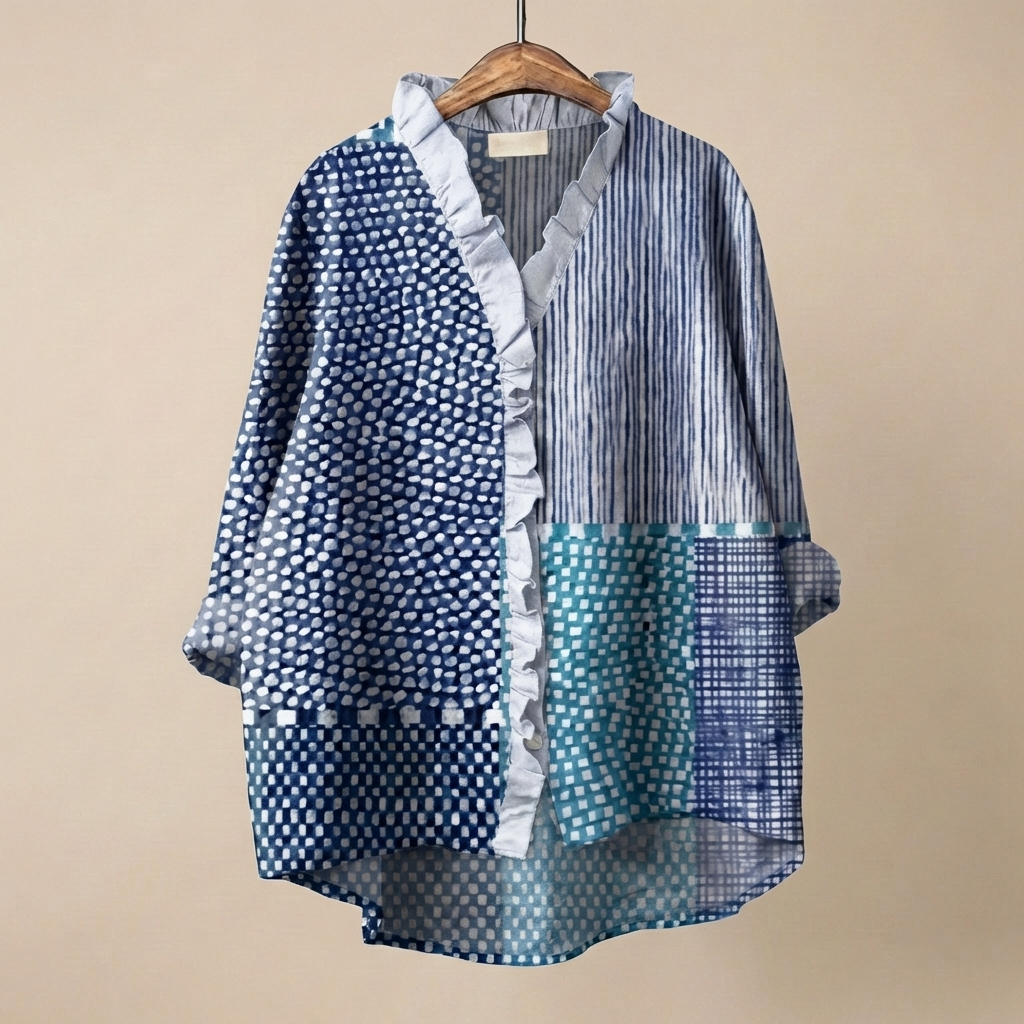 FloraRuffle™ | Women's Artistic Blouse