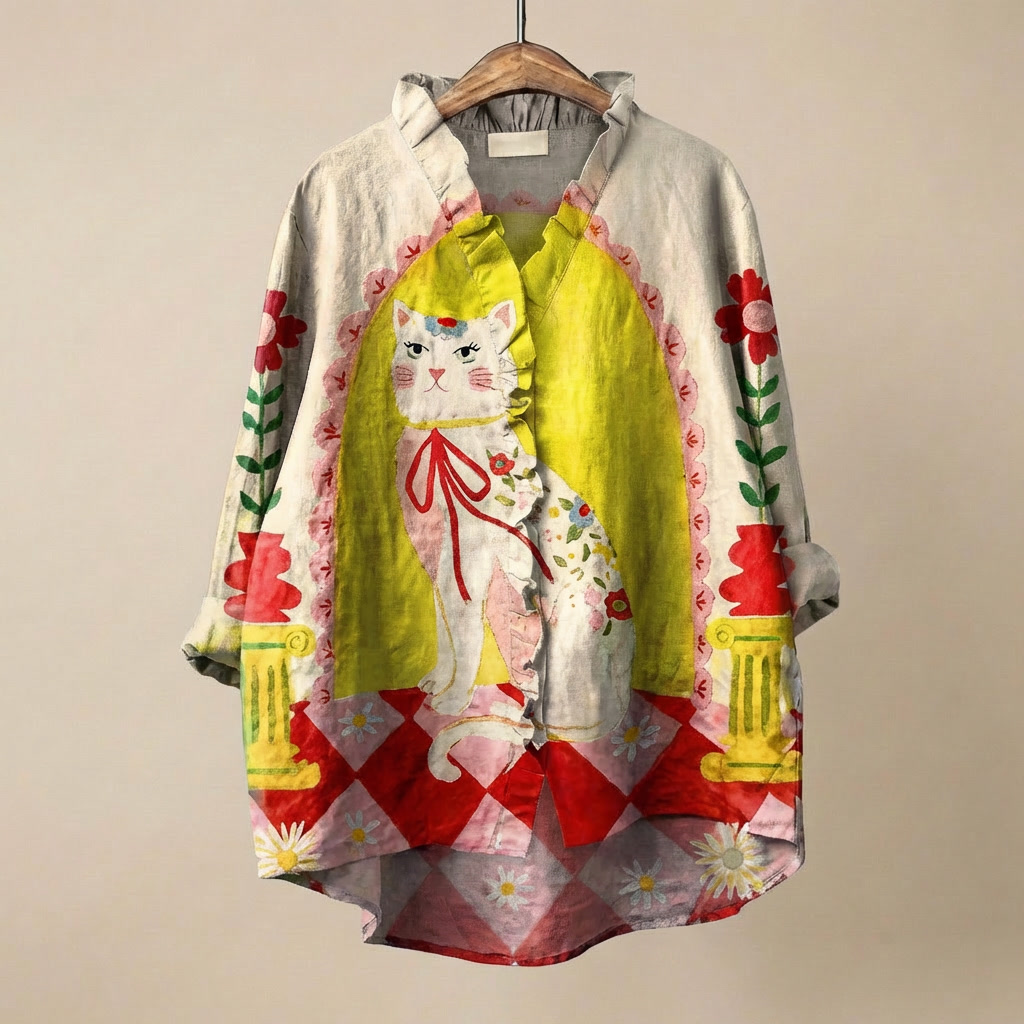 FloraRuffle™ | Women's Artistic Blouse