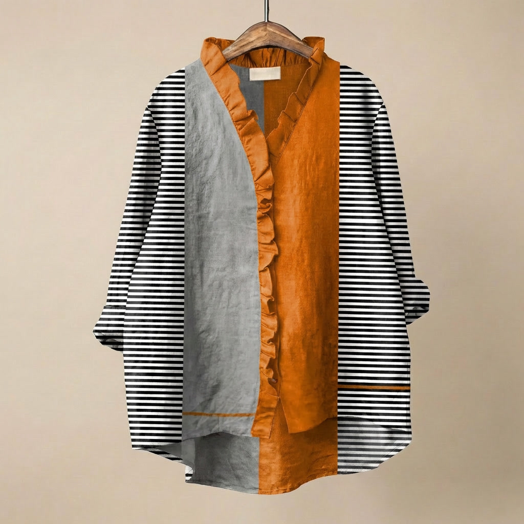 FloraRuffle™ | Women's Artistic Blouse