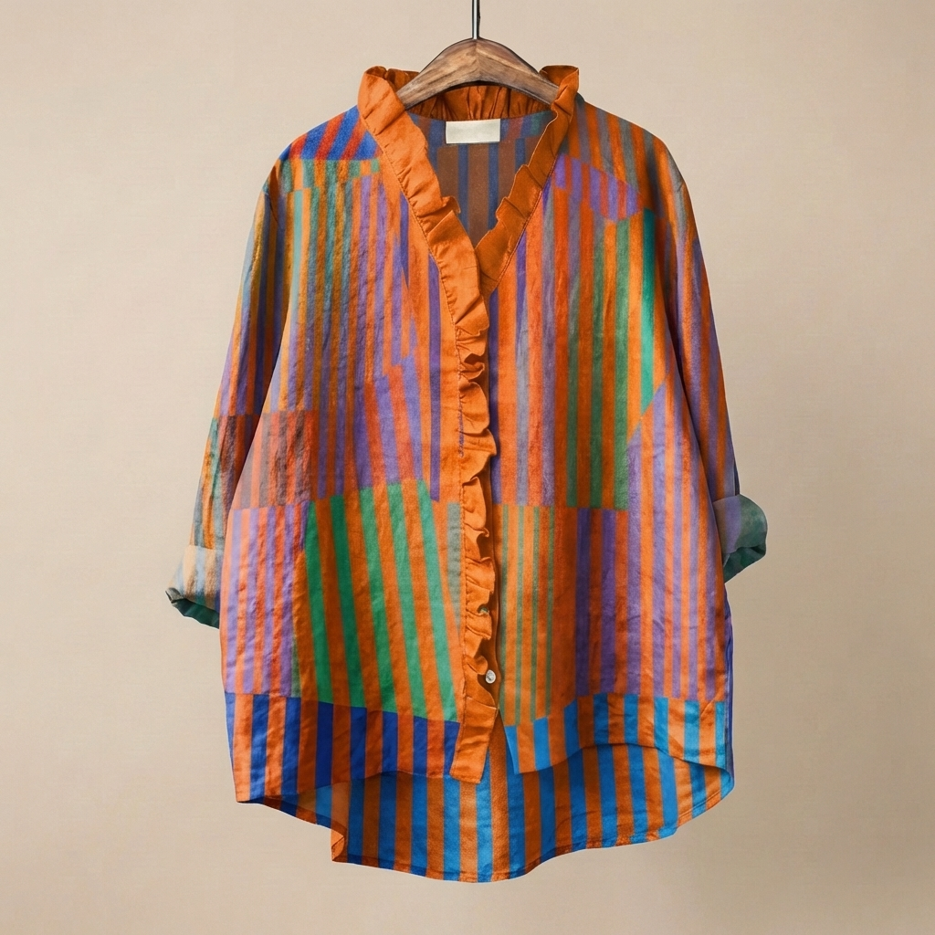 FloraRuffle™ | Women's Artistic Blouse