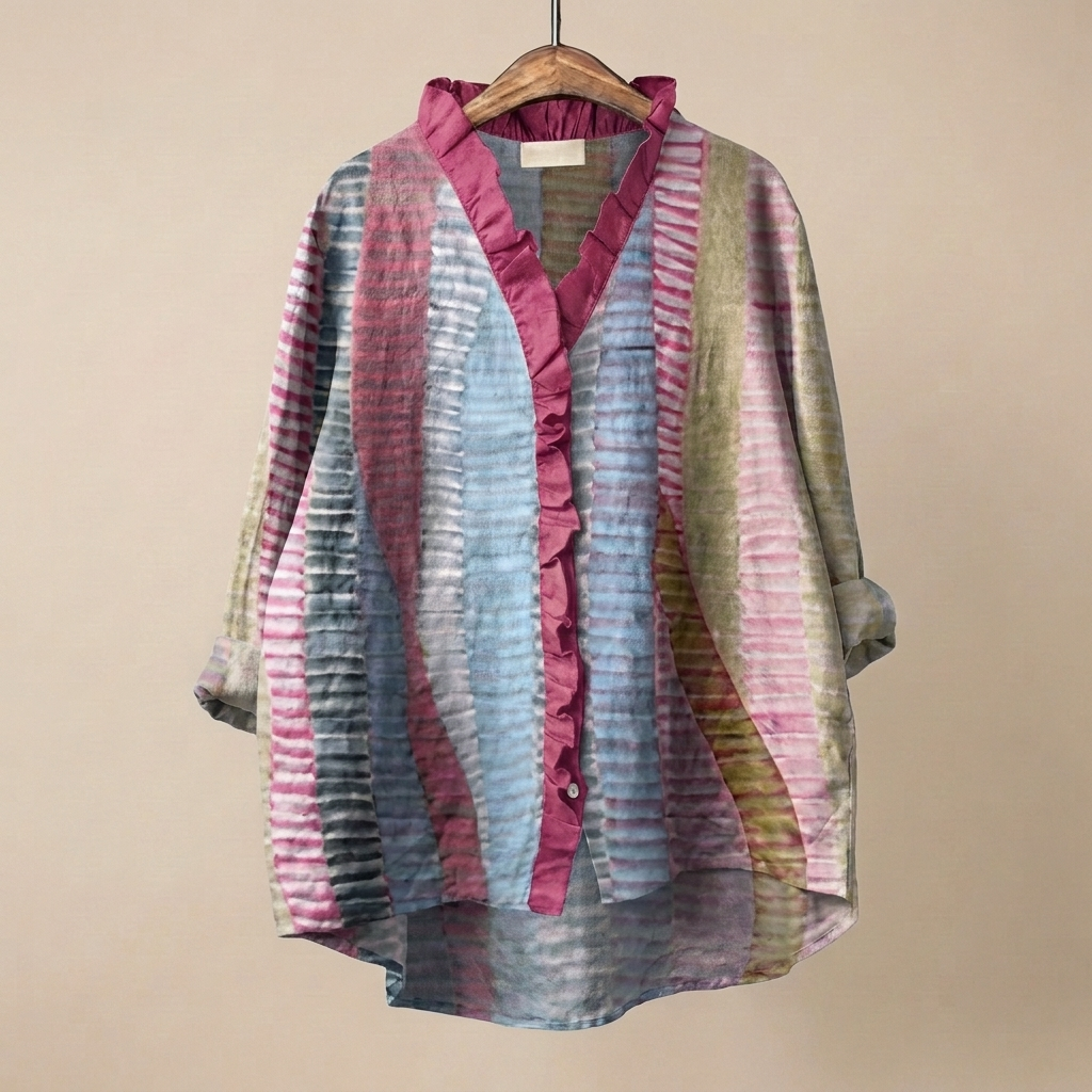 FloraRuffle™ | Women's Artistic Blouse