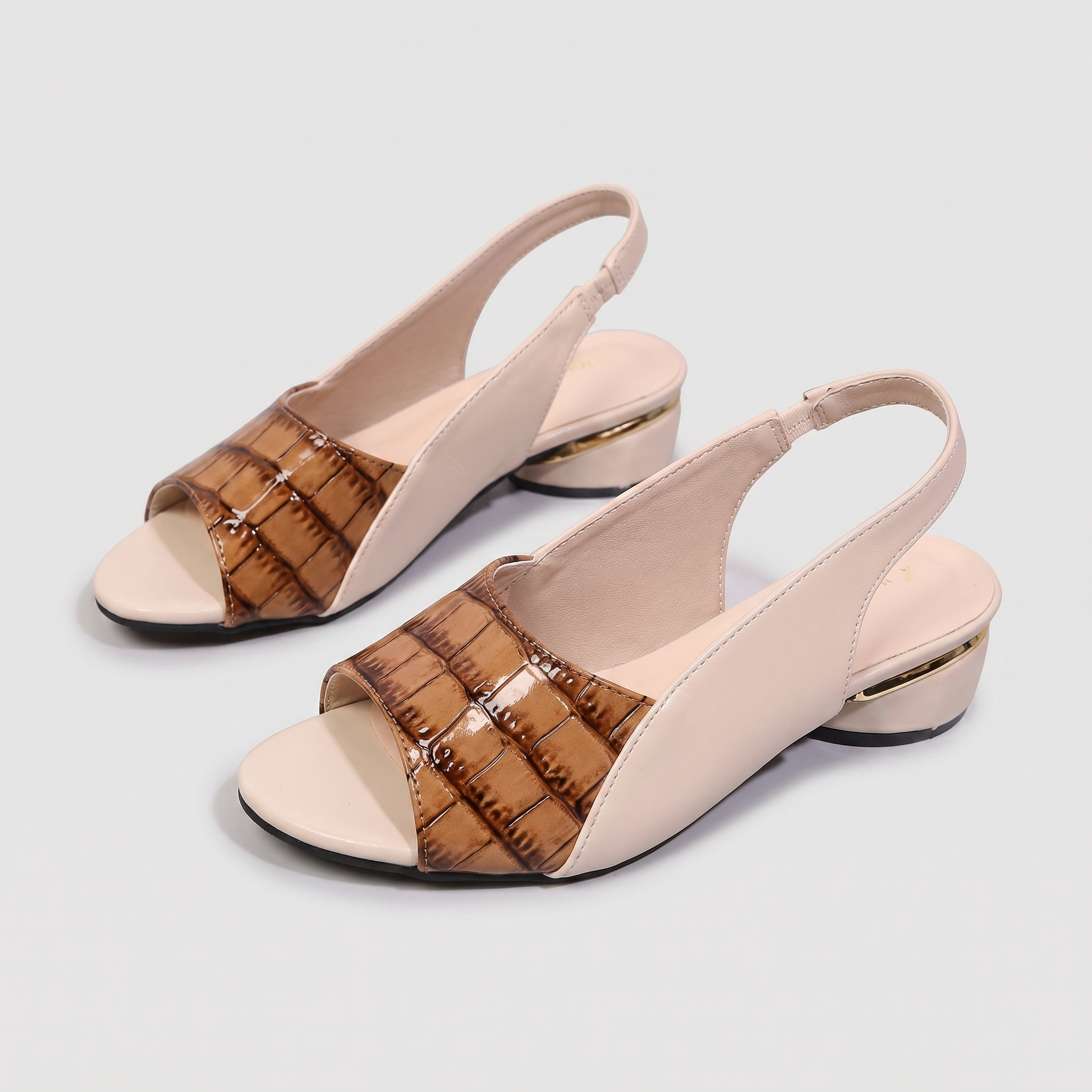 VellaStep™ | Women's Block Heel Slingback Sandals
